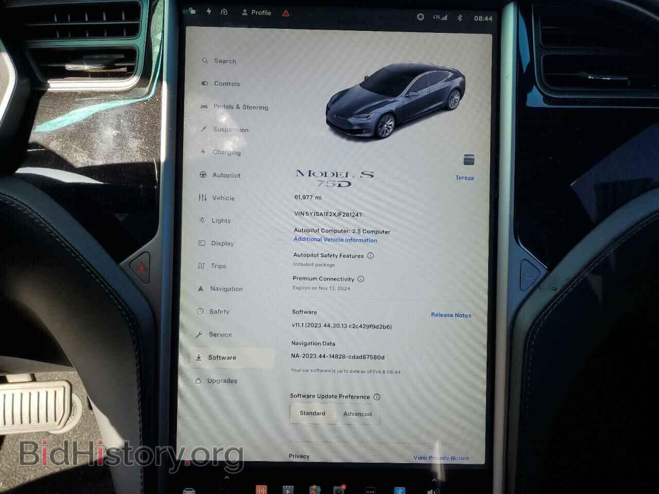 2018 TESLA MODEL S - VIN: 5YJSA1E2XJF281247 - Фото 9