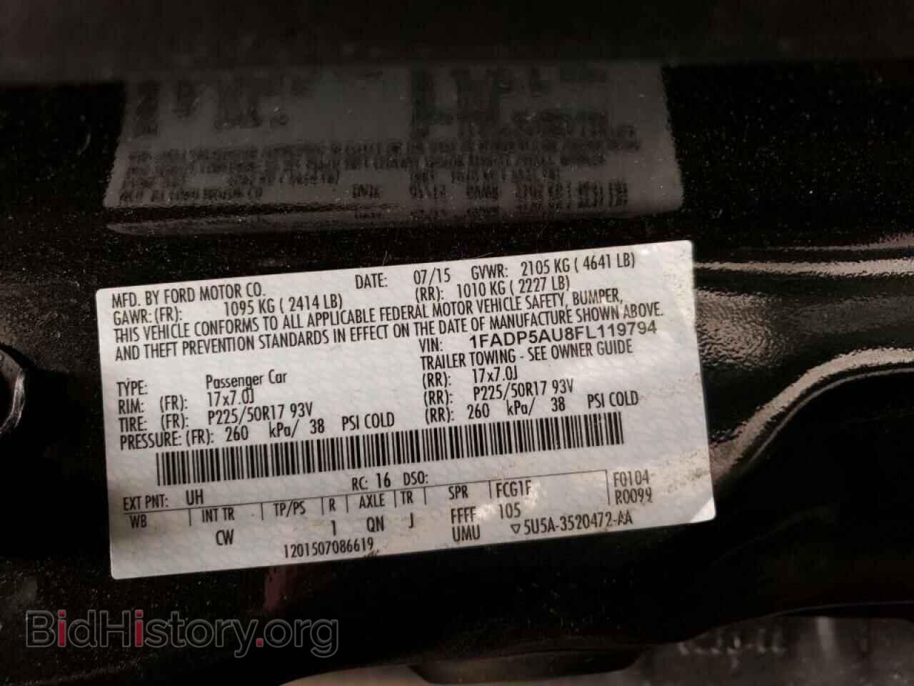 2015 FORD CMAX - VIN: 1FADP5AU8FL119794 - Фото 13