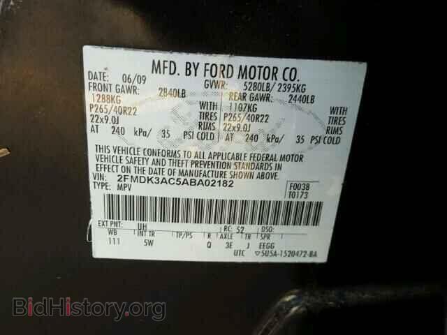 2010 FORD EDGE - VIN: 2FMDK3AC5ABA02182 - Фото 10