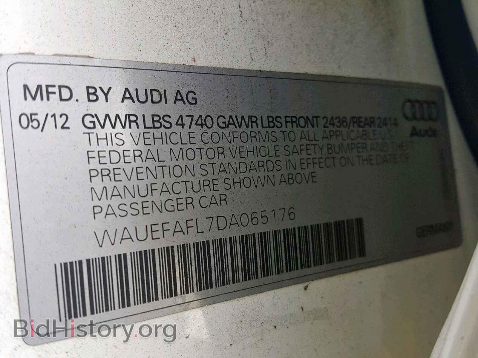 2013 AUDI A4 - VIN: WAUEFAFL7DA065176 - Фото 10