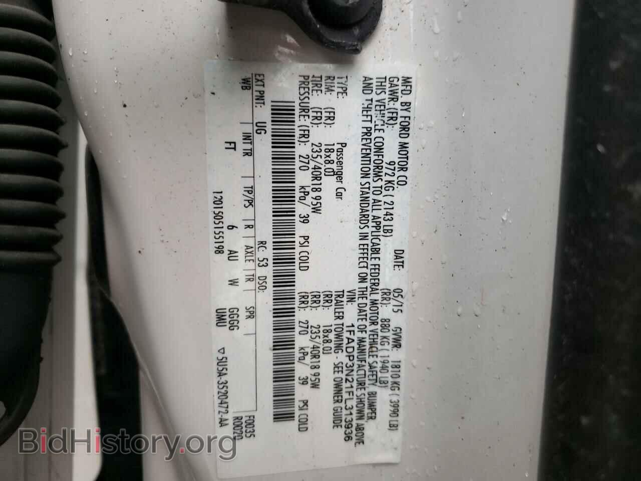 2015 FORD FOCUS - VIN: 1FADP3N21FL313936 - Фото 10