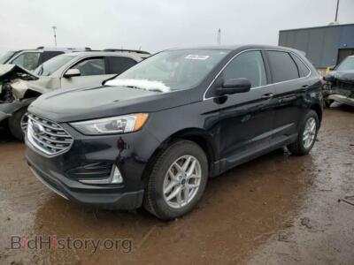 2021 Ford EDGE SEL, black — VIN 2FMPK4J92MBA37287, Copart