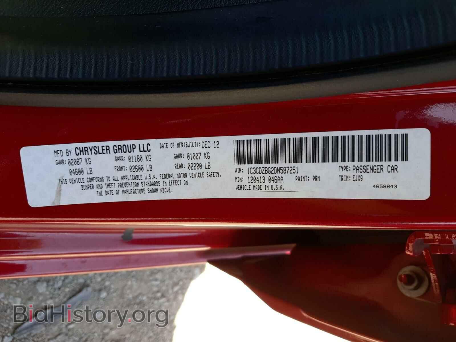 2013 DODGE AVENGER - VIN: 1C3CDZBG2DN587251 - Photo 10