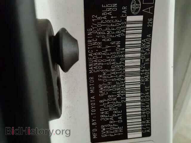2012 TOYOTA COROLLA - VIN: 2T1BU4EE7CC770814 - Photo 10