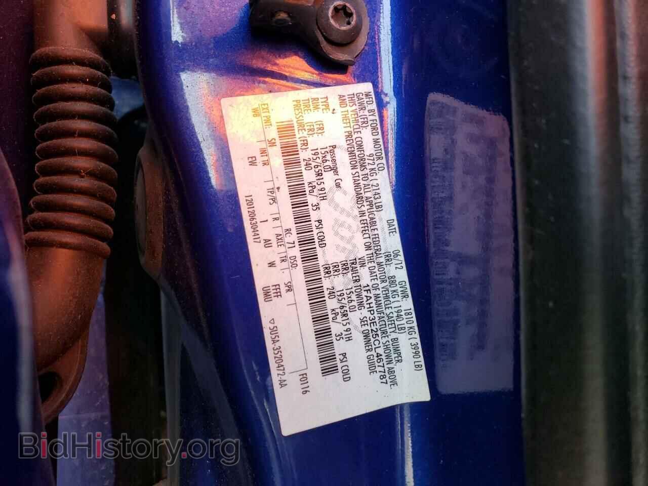 2012 FORD FOCUS - VIN: 1FAHP3E25CL467787 - Фото 12