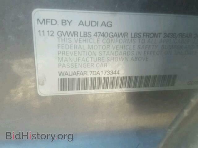 2013 AUDI A4 - VIN: WAUAFAFL7DA173344 - Фото 10