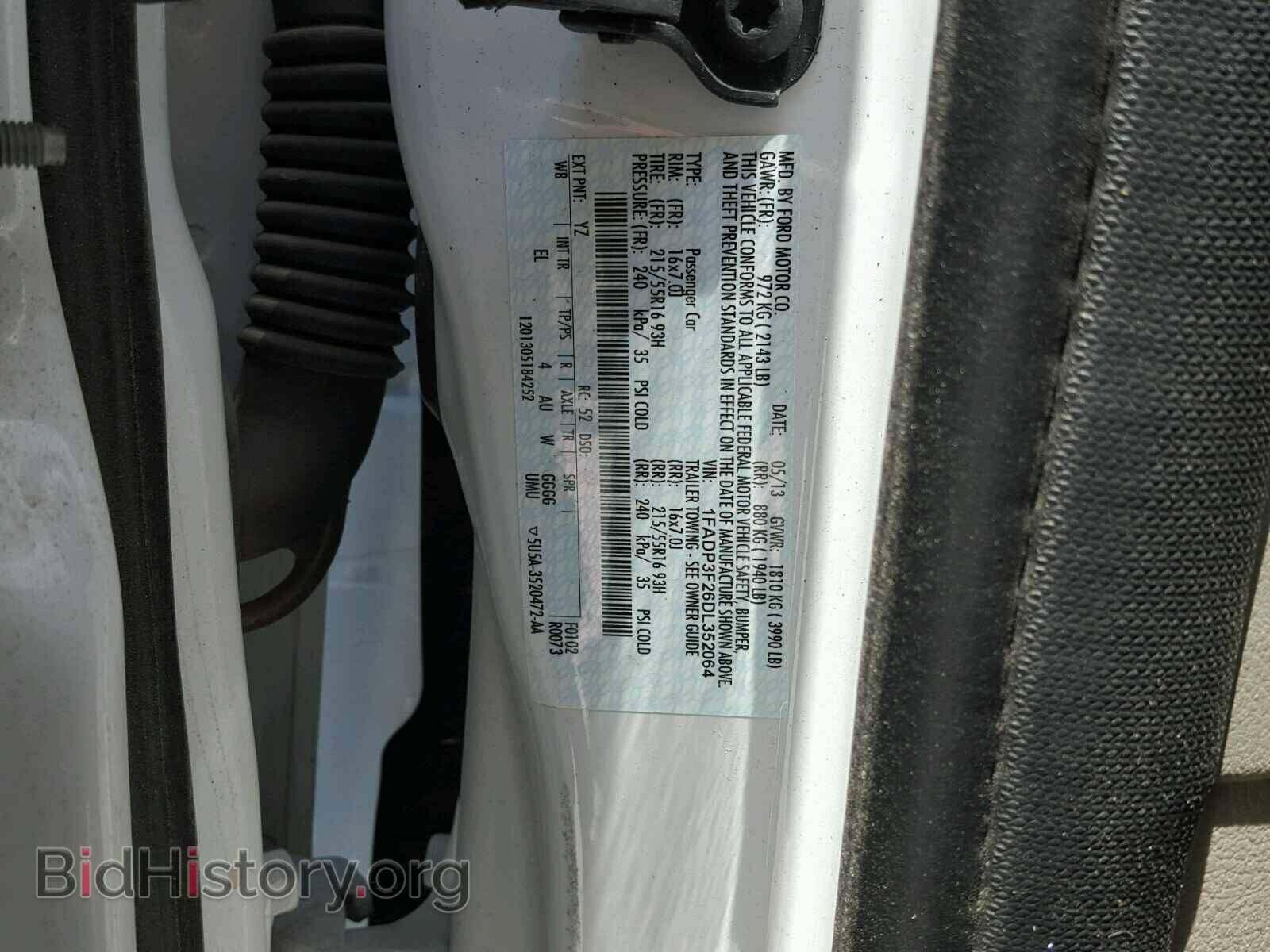 2013 FORD FOCUS - VIN: 1FADP3F26DL352064 - Photo 10