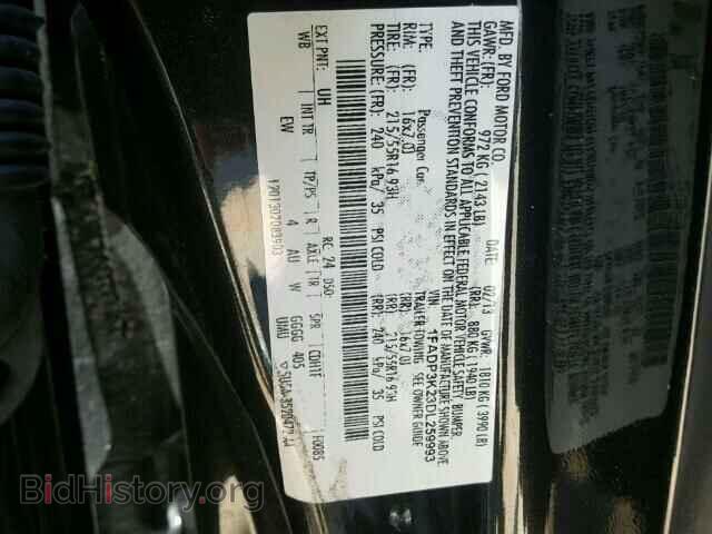 2013 FORD FOCUS - VIN: 1FADP3K23DL259993 - Photo 10