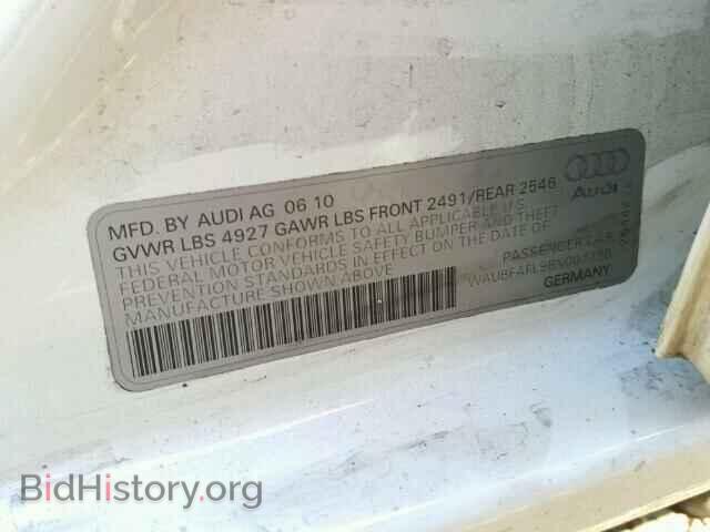 2011 AUDI A4 - VIN: WAUBFAFL9BN007790 - Photo 10