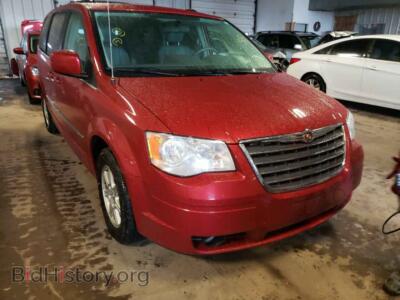 2010 Chrysler MINIVAN Town & COU, red — VIN 2A4RR5D16AR109545, Copart