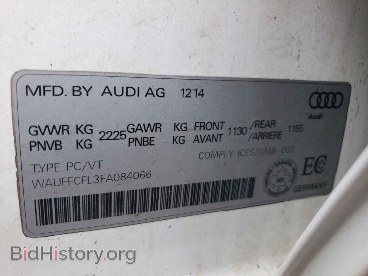 2015 AUDI A4 - VIN: WAUFFCFL3FA084066 - Фото 12