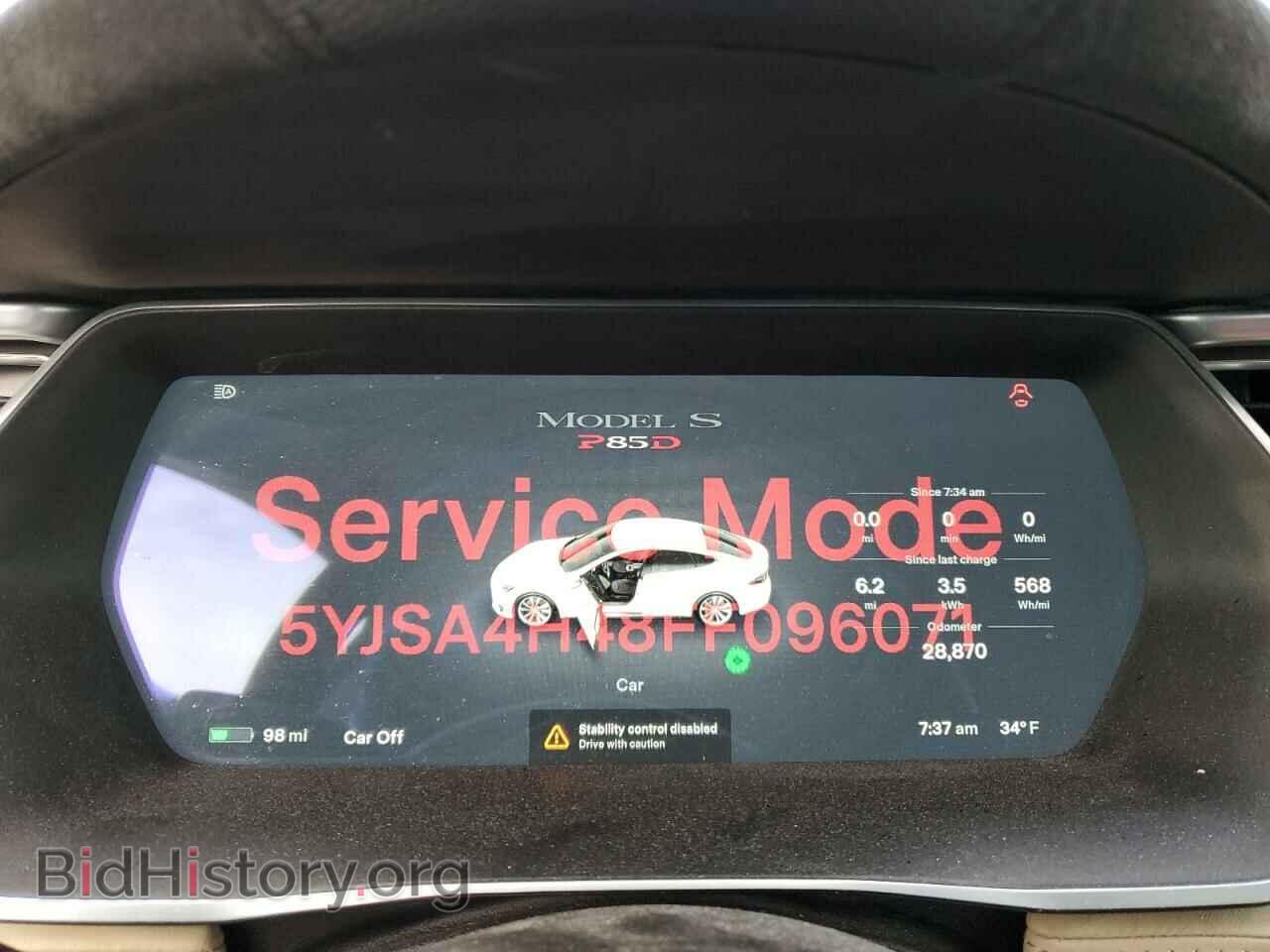 2015 TESLA MODEL S - VIN: 5YJSA4H48FF096071 - Photo 9