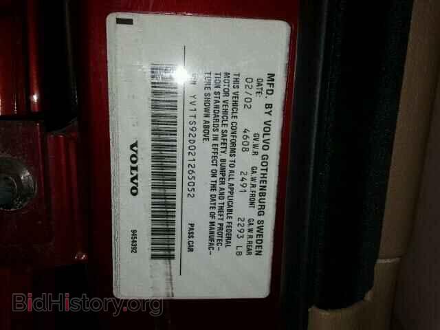 2002 VOLVO S80 - VIN: YV1TS92D021265052 - Photo 10