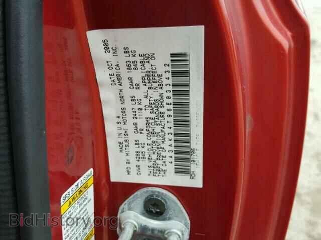 2006 MITSUBISHI ECLIPSE - VIN: 4A3AK34T96E033432 - Photo 10