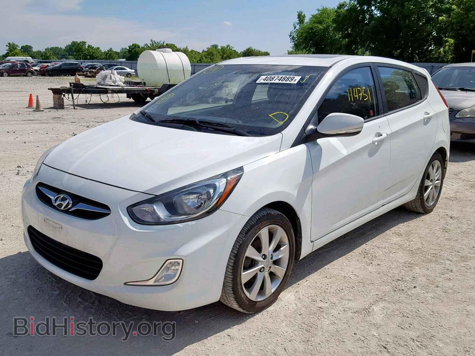 2013 HYUNDAI ACCENT - VIN: KMHCU5AE5DU065476 - Фото 2