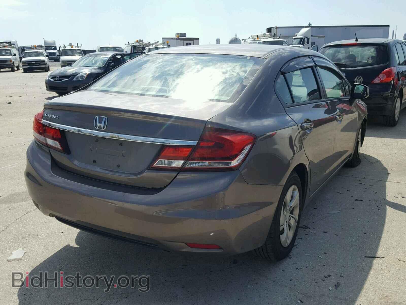 2013 HONDA CIVIC LX - VIN: 2HGFB2F54DH503049 - Фото 4