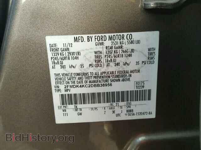 2013 FORD EDGE - VIN: 2FMDK4KC2DBB38956 - Photo 10