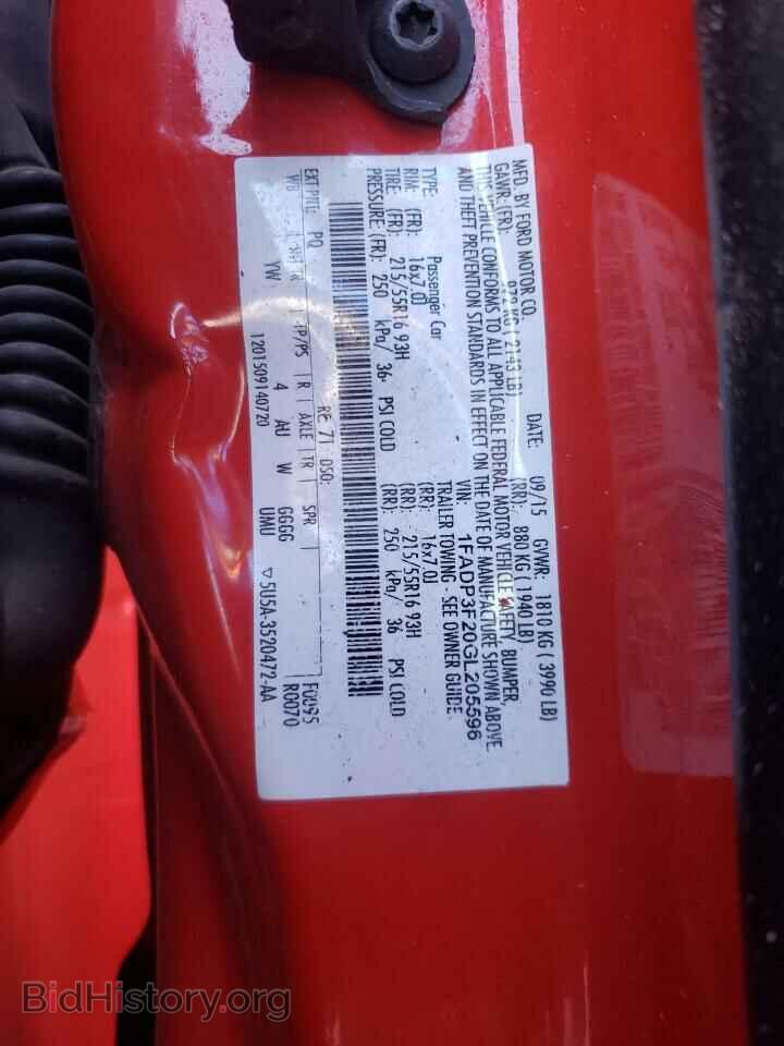 2016 FORD FOCUS - VIN: 1FADP3F20GL205596 - Фото 10