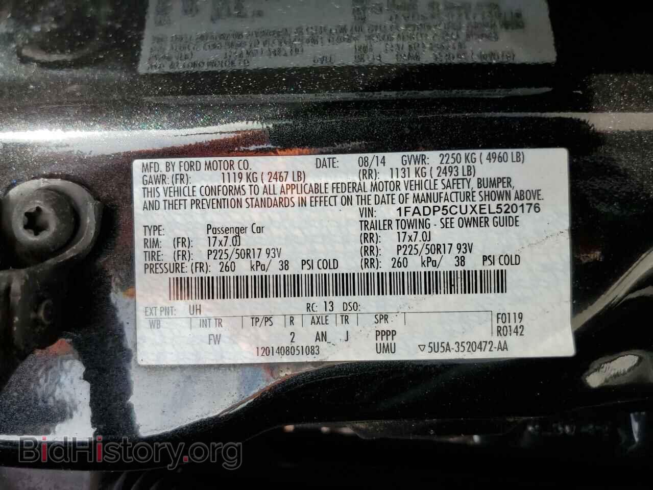 2014 FORD CMAX - VIN: 1FADP5CUXEL520176 - Фото 12