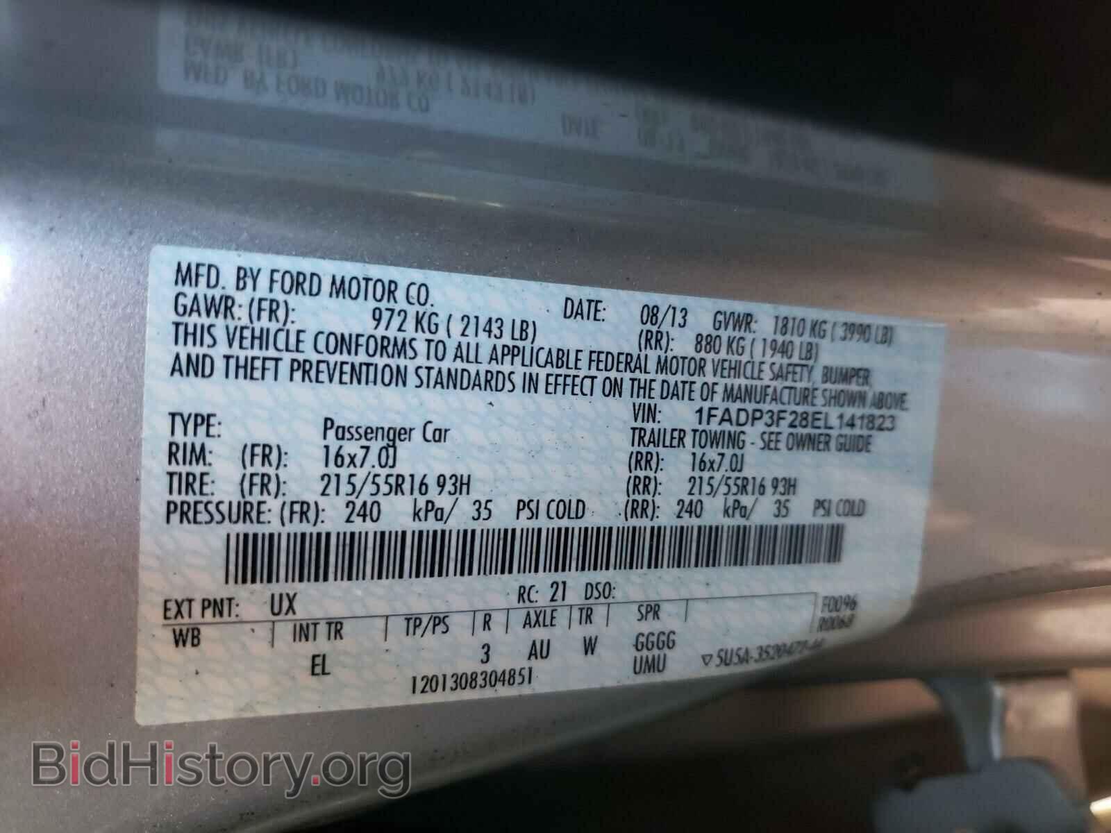2014 FORD FOCUS - VIN: 1FADP3F28EL141823 - Photo 10