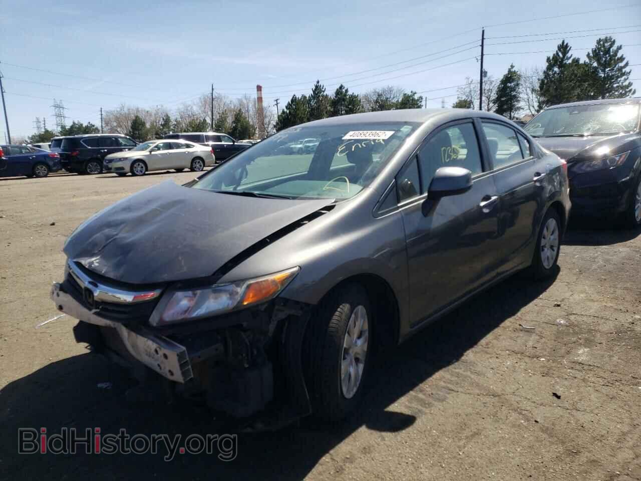 2012 HONDA CIVIC - VIN: 2HGFB2F55CH611646 - Фото 2