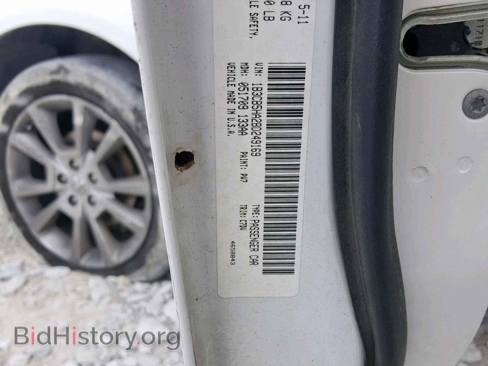 2011 DODGE CALIBER - VIN: 1B3CB5HA2BD249169 - Фото 10