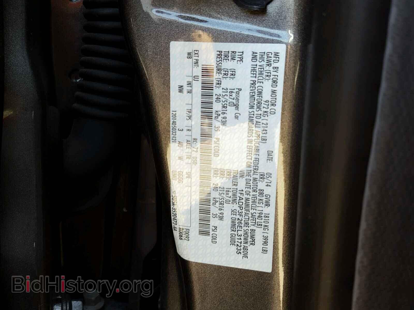 2014 FORD FOCUS - VIN: 1FADP3F26EL317235 - Photo 10