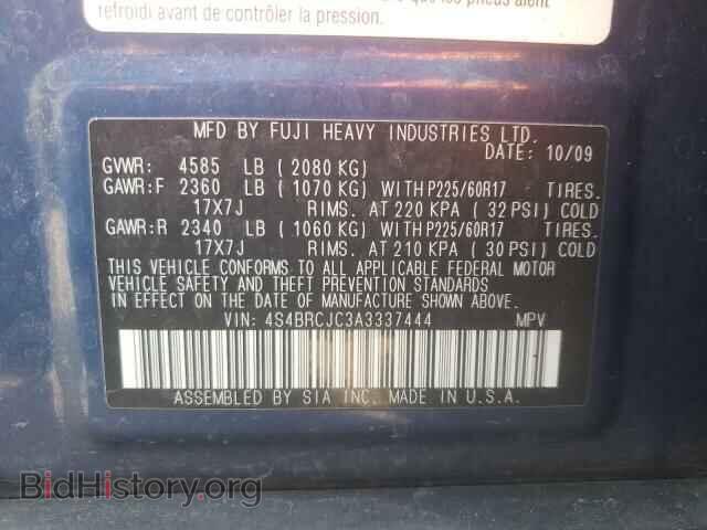 2010 SUBARU OUTBACK - VIN: 4S4BRCJC3A3337444 - Фото 10