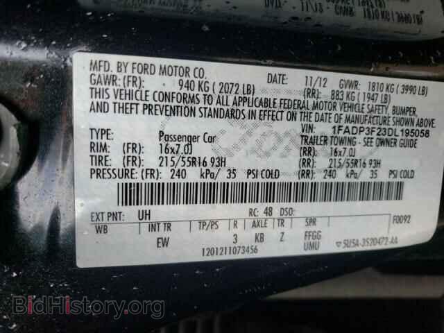 2013 FORD FOCUS - VIN: 1FADP3F23DL195058 - Photo 10