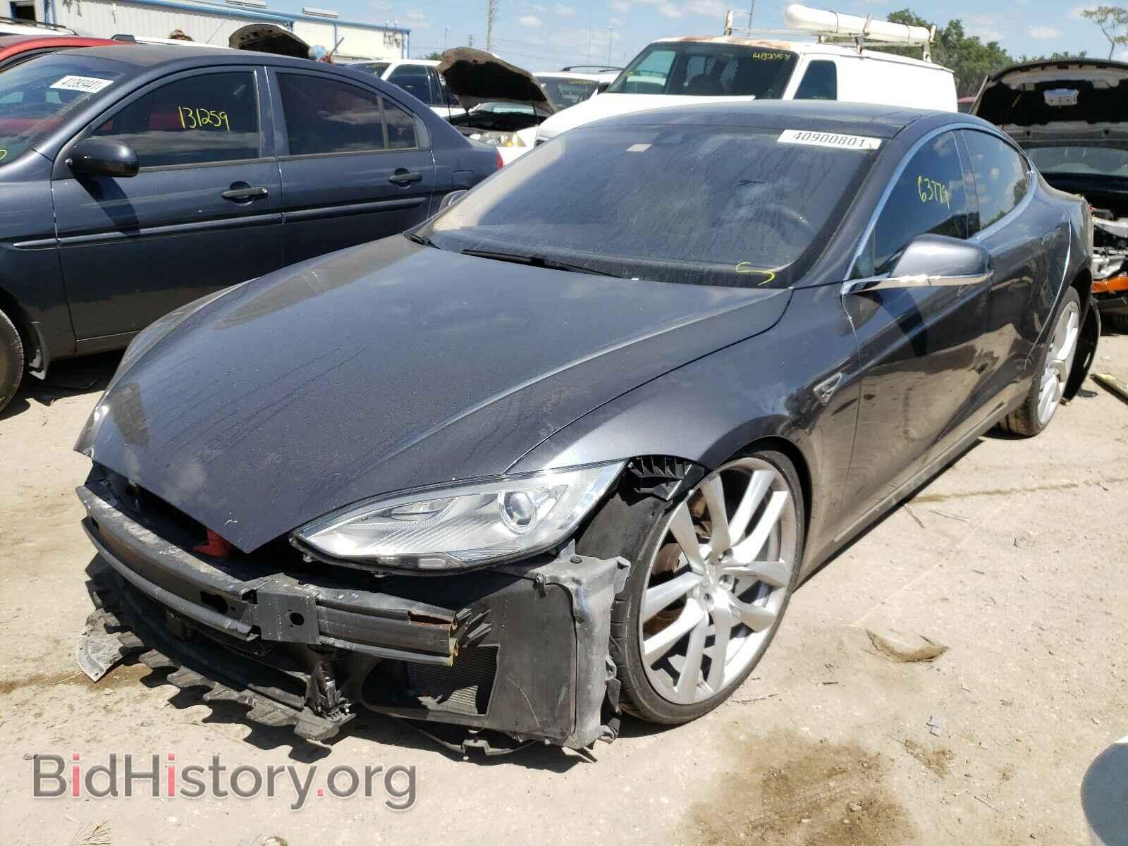 2014 TESLA MODEL S - VIN: 5YJSA1H18EFP65801 - Фото 2
