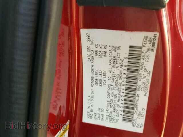 2008 MITSUBISHI ECLIPSE - VIN: 4A3AK24F88E038161 - Photo 10
