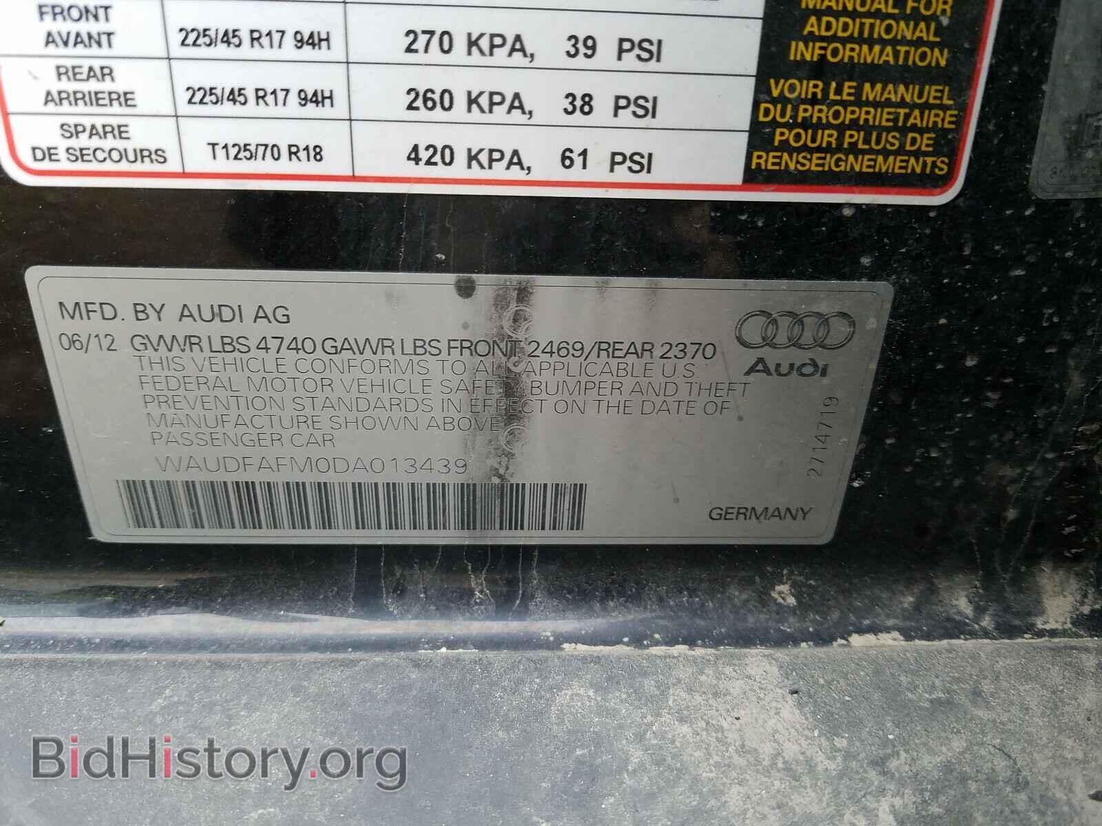 2013 AUDI A3 - VIN: WAUDFAFM0DA013439 - Photo 10