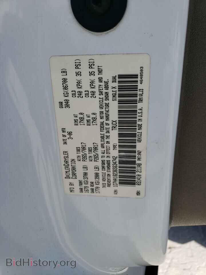 2006 DODGE RAM 1500 - VIN: 1D7HA18236S634742 - Фото 12