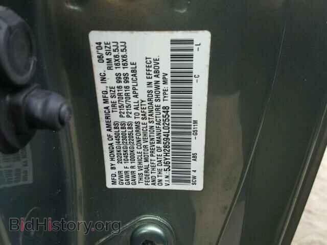 2004 HONDA ELEMENT - VIN: 5J6YH18634L014337 - Фото 10