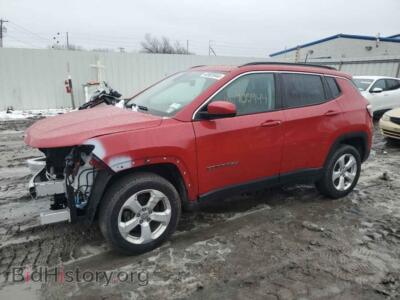 2020 Jeep COMPASS Latitude, красный — VIN 3C4NJDBB5LT132834, Copart