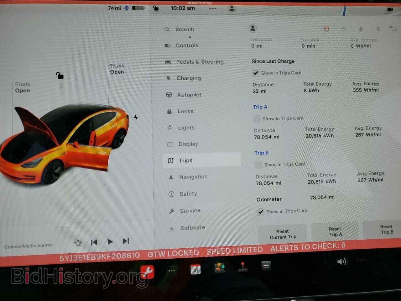2019 TESLA MODEL 3 - VIN: 5YJ3E1EB9KF208610 - Photo 9