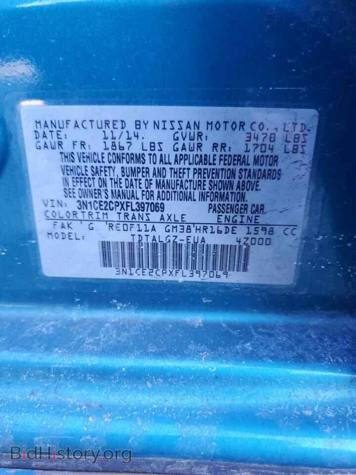 2015 NISSAN VERSA - VIN: 3N1CE2CPXFL397069 - Photo 12