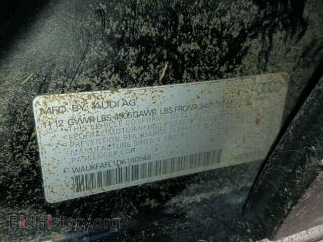 2013 AUDI A4 - VIN: WAUKFAFL1DA160948 - Фото 10