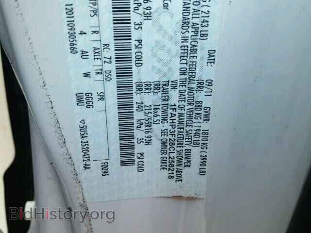 2012 FORD FOCUS - VIN: 1FAHP3F28CL258218 - Фото 10