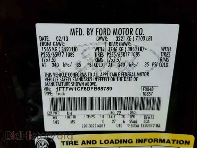 2013 FORD F150 - VIN: 1FTFW1CF6DFB68789 - Фото 10