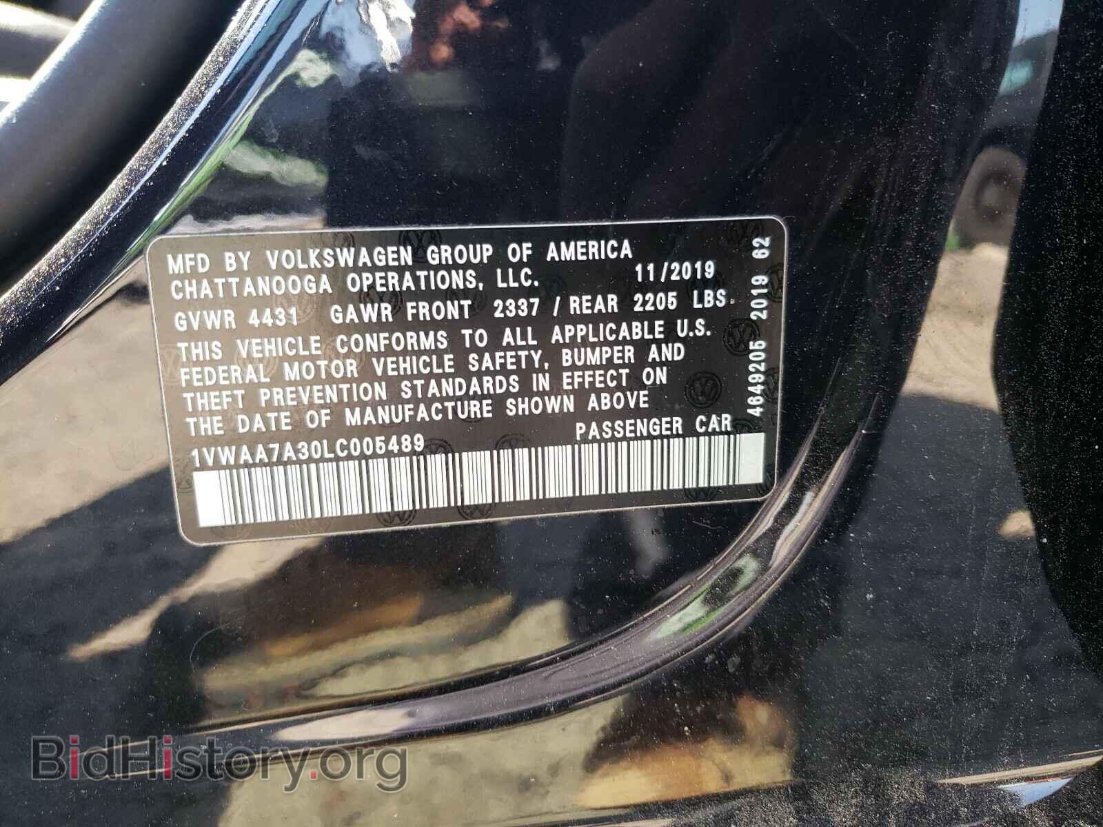 2020 VOLKSWAGEN PASSAT - VIN: 1VWAA7A30LC005489 - Фото 10