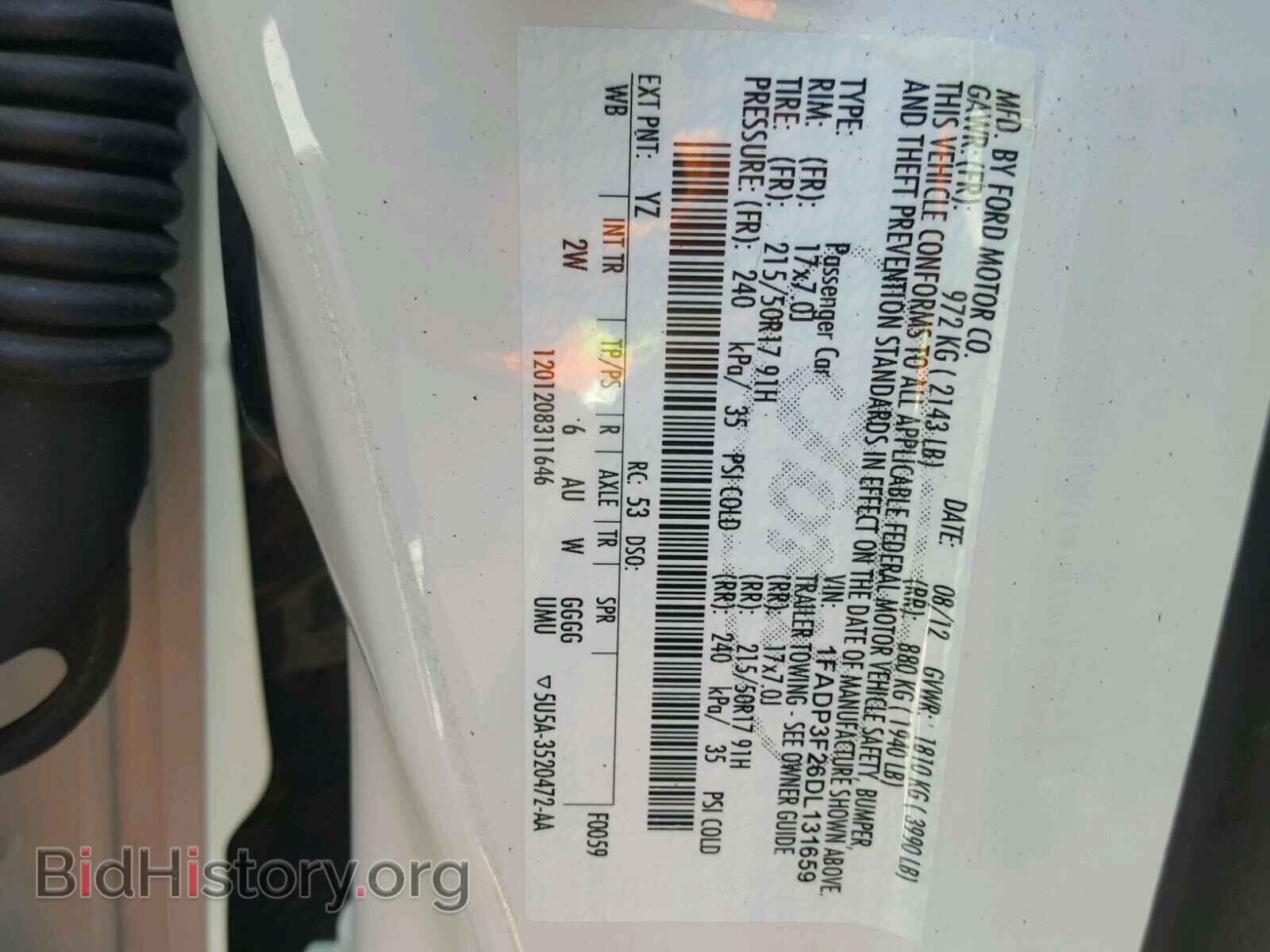 2013 FORD FOCUS - VIN: 1FADP3F26DL131659 - Фото 10