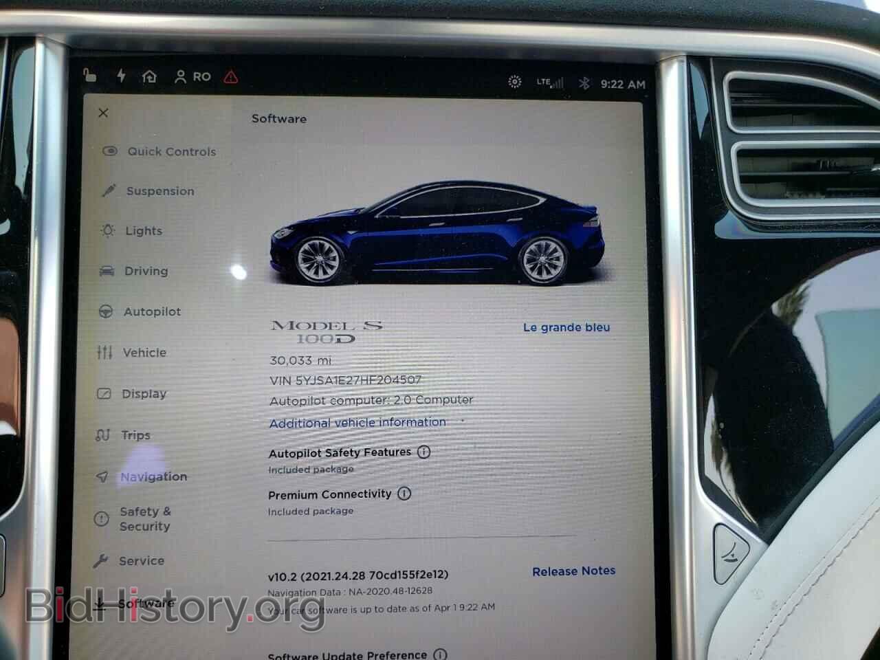 2017 TESLA MODEL S - VIN: 5YJSA1E27HF204507 - Photo 8