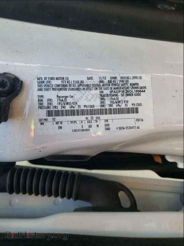 2013 FORD FOCUS - VIN: 1FADP3E26DL189644 - Фото 10