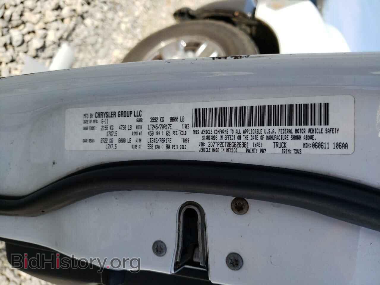 2011 DODGE All Models - VIN: 3D7TP2CT0BG628381 - Photo 12