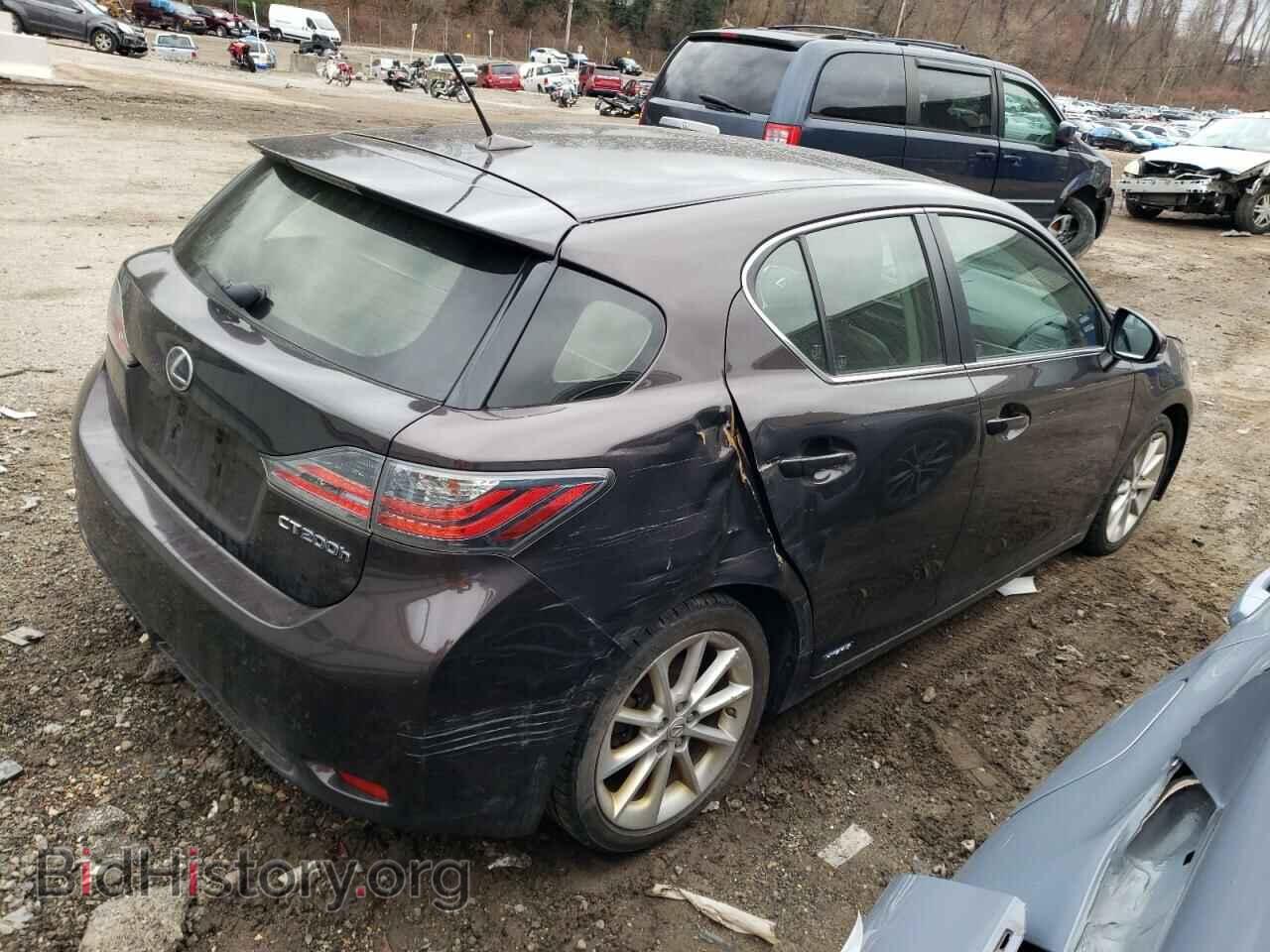 2012 LEXUS CT 200 - VIN: JTHKD5BH2C2113825 - Фото 3