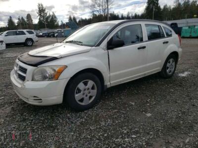 2008 Dodge CALIBER, white — VIN 1B3HB28B68D662430, Copart