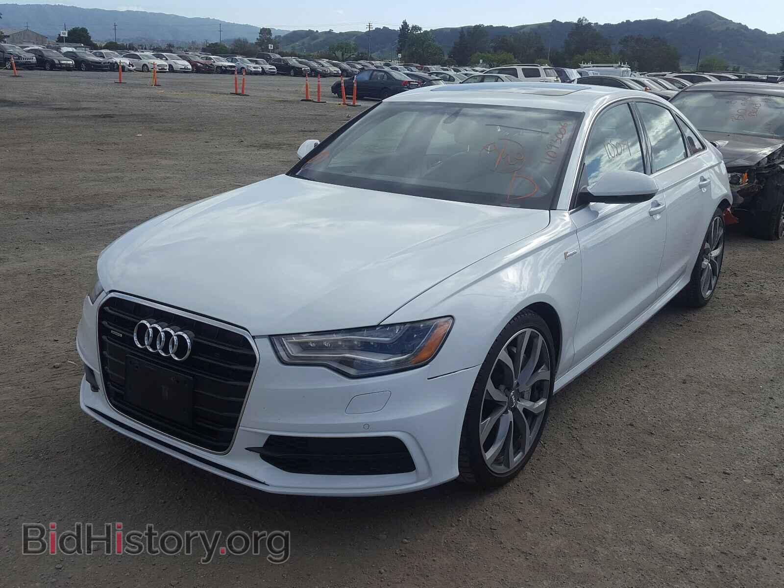 2013 AUDI A6 - VIN: WAUHGBFC5DN122371 - Фото 2