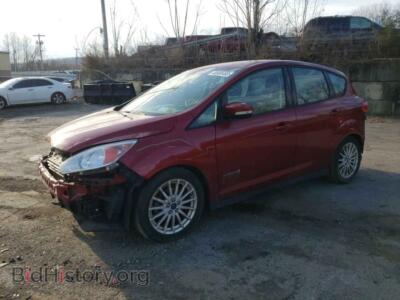 2013 Ford CMAX C-Max SE, красный — VIN 1FADP5AU9DL524740, Copart