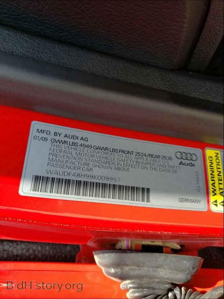 2009 AUDI A4 - VIN: WAUDF48H99K009957 - Фото 10